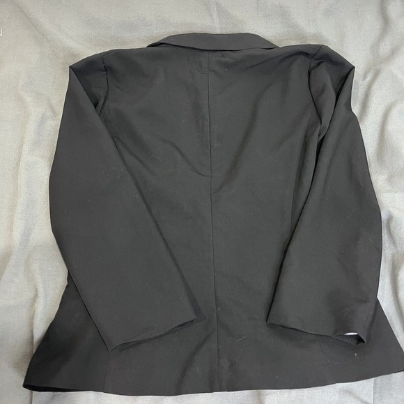 Steve Madden Black Women Office Jacket Lady Dress Business Blazer Size Large - Picture 3 of 7